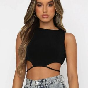 White Fox Boutique - The Icons Crop Top, Size M